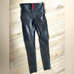Spanx Moto faux leather leggings